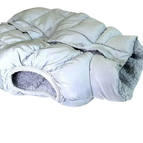 Little Bipsy Ice Gray Sherpa Lined puffer vest Outerwear Toddler 18 to 24 months - Picture 3 of 7